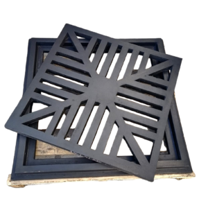 The 650 SQ Light Duty Dishgrate and Frame is a SANS 1882 specification high-quality polymer concrete drainage solution for residential estates, pedestrian areas, and light civil infrastructure. It is designed to ensure reliable stormwater flow in low-load environments. The open dishgrate pattern efficiently channels water and helps reduce surface water build-up. With a 7kN load rating, the 650 SQ Light Duty Dishgrate is suitable for non-traffic areas where wheeled vehicles have no access. It is ideal for landscaped areas, pedestrian walkways, driveways, service zones, and light infrastructure access points. The lightweight design allows easy handling and quick installation on site. It provides a stable and secure fit, improving installation efficiency and reducing labour time for contractors and installers. The non-metallic construction has no scrap value, which helps reduce theft risk compared to metal alternatives. It also resists corrosion, weathering, and chemical exposure, ensuring long-term durability with minimal maintenance. Contractors, engineers, and property developers use the 650 SQ Light Duty Dishgrate and Frame for cost-effective drainage solutions in residential and infrastructure projects across South Africa.
